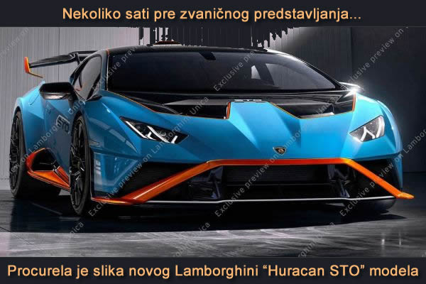 Procurela slika novog Lamborghini "Huracan STO" modela